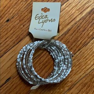 Erica Lyons bracelet/ white silver